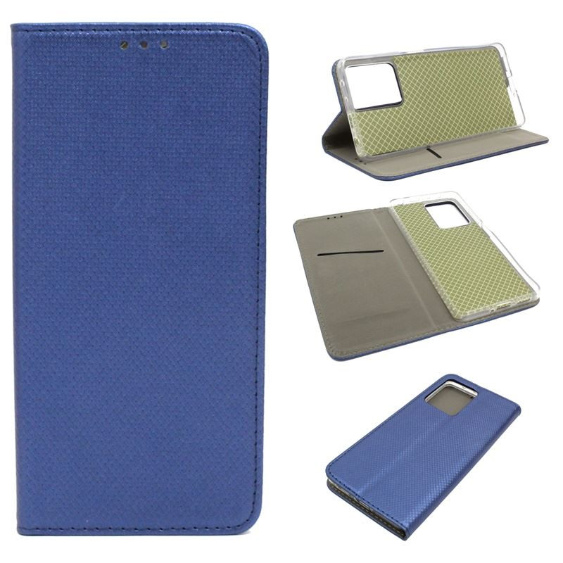 Etui Smart Magnet na telefon Xiaomi Redmi Note 12 Pro 5G MZB0D2YEU / POCO X5 Pro 5G 22101320G granatowe