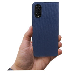 Etui Smart Magnet na telefon TCL 505 T509 granatowe
