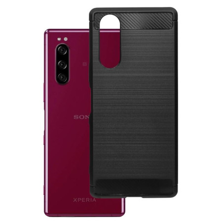Etui Bumper Carbon Lux na telefon Sony Xperia 5 J9210 czarne