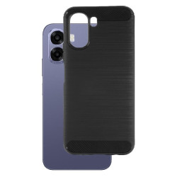 Etui Bumper Carbon Lux na telefon OPPO A6x 4G / A6x 5G 5G / A6t 4G / A6t 5G / A6c 4G czarne