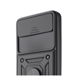 Etui Pancerne CAMSHIELD Ring na telefon T-Mobile T Phone 3 5G / T-Mobile REVVL 8 5G czarne