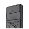 Etui Pancerne CAMSHIELD Ring na telefon T-Mobile T Phone 3 5G / T-Mobile REVVL 8 5G czarne