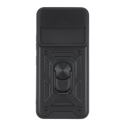 Etui Pancerne CAMSHIELD Ring na telefon T-Mobile T Phone 3 5G / T-Mobile REVVL 8 5G czarne