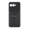 Etui Pancerne CAMSHIELD Ring na telefon T-Mobile T Phone 3 5G / T-Mobile REVVL 8 5G czarne