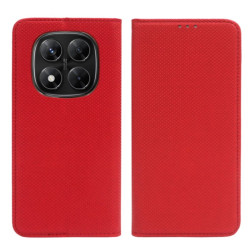 Etui Smart Magnet na telefon Xiaomi Redmi Note 14 Pro 5G 24090RA29G / 14 Pro+ 5G 24115RA8EG / POCO X7 5G czerwone