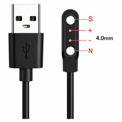 Ładowarka magnetyczna do smartwatch 2 PIN 4,00mm N-/S+