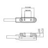 Ładowarka / kabel do smartwatch 2 PIN 7,62mm ver2