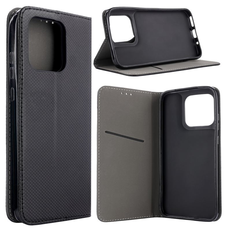 Etui Smart Magnet na telefon motorola moto g87 5G XT2621-6 / g77 5G XT2621-4 / g67 5G XT2621-2 czarne
