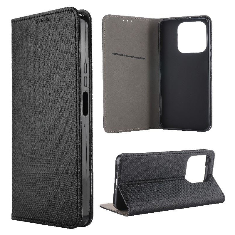 Etui Smart Magnet na telefon Honor 600 Smart 5G czarne