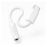 Adapter USB-C na jack 3.5mm DAC biały BM21