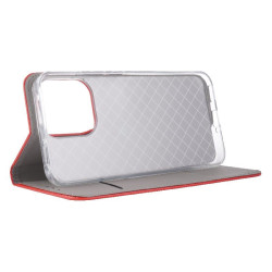 Etui Smart Magnet na telefon Xiaomi Redmi 17 4G / Redmi 17 5G czerwone