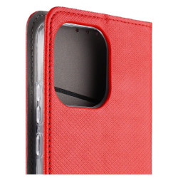 Etui Smart Magnet na telefon Xiaomi Redmi 17 4G / Redmi 17 5G czerwone