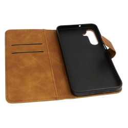Etui Smart Leather na telefon Samsung Galaxy A16 4G / A16 5G brązowe