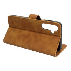 Etui Smart Leather na telefon Samsung Galaxy A16 4G / A16 5G brązowe