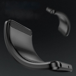 Etui Bumper Carbon Lux na telefon motorola edge 50 neo 5G XT2409-1 / 60 neo 5G XT2509-1 / thinkphone 25 5G XT2409-6 czarne