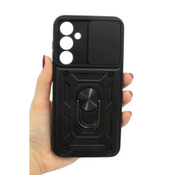 Etui pancerne CamShield Ring na telefon Samsung Galaxy S23 FE 5G czarne