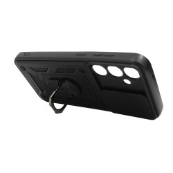 Etui pancerne CamShield Ring na telefon Samsung Galaxy S23 FE 5G czarne