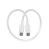 Kabel USB-C PD 60W 3A 30 cm biały do szybkiego ładowania | krótki przewód do powerbanka
