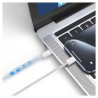 Kabel USB-C do USB-C PD 60W 2m biały oplot nylonowy