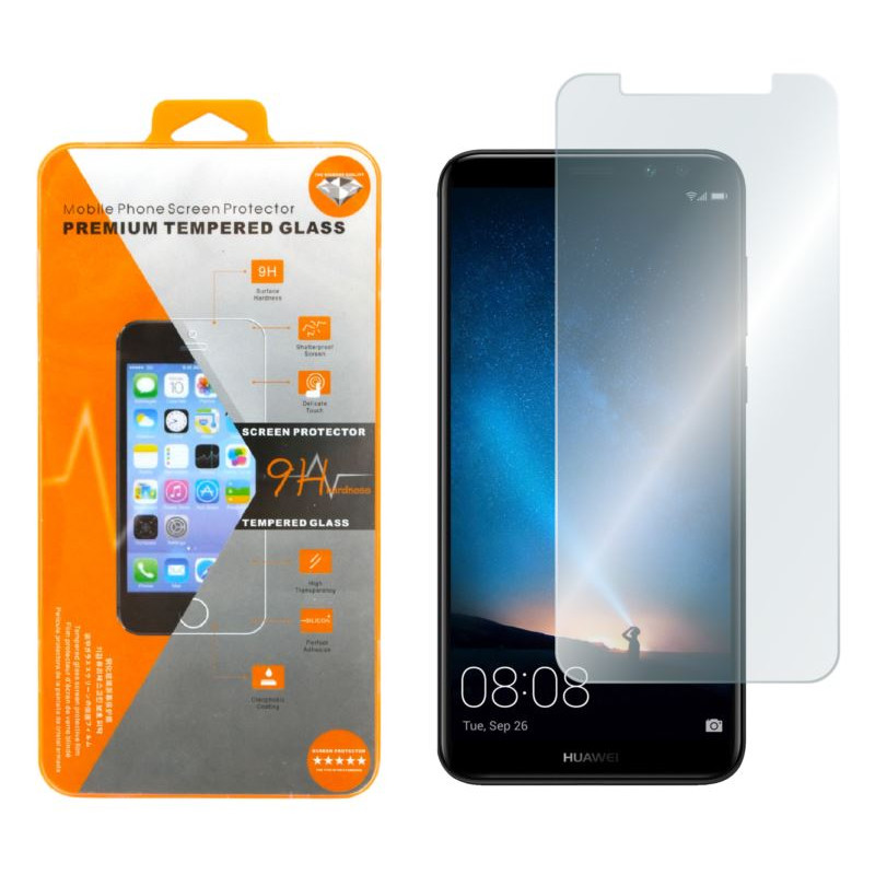 9H SZKŁO hartowane na telefon Huawei Mate 10 Lite / Pro pomarańczowe opakowanie