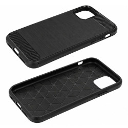 Etui Bumper Carbon Lux na telefon Apple iPhone 11 A2111 czarne