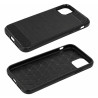 Etui Bumper Carbon Lux na telefon Apple iPhone 11 A2111 czarne