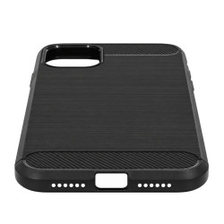 Etui Bumper Carbon Lux na telefon Apple iPhone 11 A2111 czarne