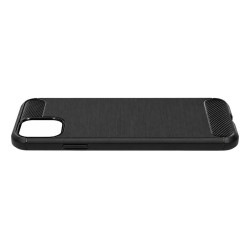 Etui Bumper Carbon Lux na telefon Apple iPhone 11 A2111 czarne