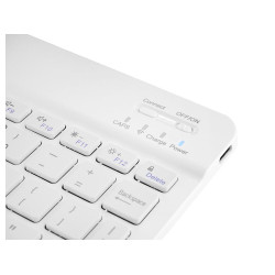 Klawiatura bluetooth UNIWERSALNA do tabletu biała