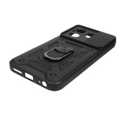 Etui pancerne CamShield Ring na telefon Infinix Hot 50i 4G / Smart 9 4G / Smart 9 HD 4G czarne