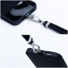 Zawieszka smycz na szyję / ramię SWING do telefonu 82 cm czarna