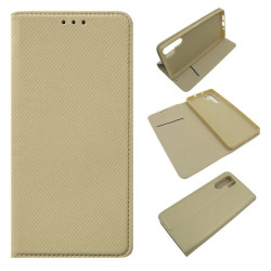 Etui Smart Magnet na telefon Huawei P30 Pro VOG-L29 złoty