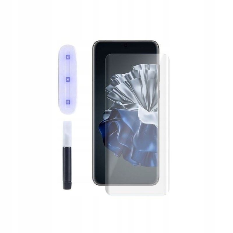 9H SZKŁO hartowane na telefon Huawei P60 Pro MNA-L29CK UV + lampa