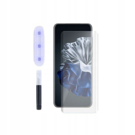 9H SZKŁO hartowane na telefon Huawei P60 Pro MNA-L29CK UV + lampa