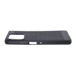 Bumper Carbon LUX do Motorola Moto G57 Power czarn