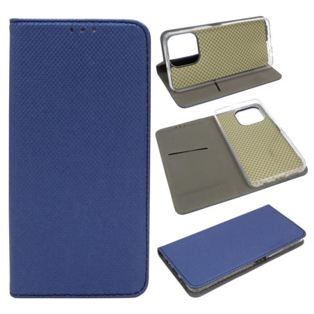 Etui Smart Magnet na telefon Honor X6a WDY-LX1 granatowe