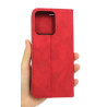 Etui Smart Retro Lite na telefon Xiaomi 17T 5G czerwone