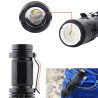 Latarka LED UV fiolet szperacz do szukania bursztyn mocz aluminiowa czarna z uchwytem
