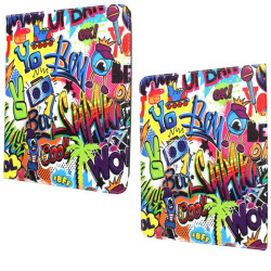 Etui na tablet 10" cali UNIWERSALNE / T-Mobile T Tablet 5G TCL TAB iPad Samsung Lenovo Kruger&Matz EAGLE 1074 wzór graffiti