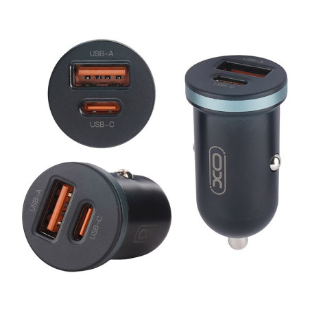 Ładowarka samochodowa USB-C PD + USB-A QC 3.0 30W