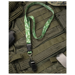 Smycz na szyję militarna moro do telefonu i kluczy 20mm x 52cm WZÓR JASNY