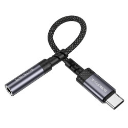 Adapter USB-C na jack 3,5 mm z DAC, szary