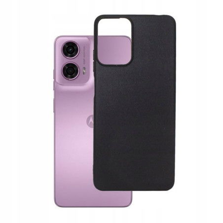Etui Jelly Case na telefon motorola moto g24 4G / g04 4G / e14 4G / g04s 4G czarne matowe