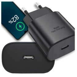 Ładowarka sieciowa USB TYP C Power Delivery QC 3,6A 25W czarna