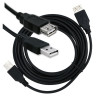 Przedłużka portu / kabla USB A-A 2.0 3m czarna
