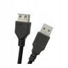 Przedłużka portu / kabla USB A-A 2.0 3m czarna