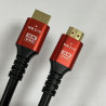 Kabel HDMI 2.1 8K UHD 48 Gbps złote wtyki 1m czarny