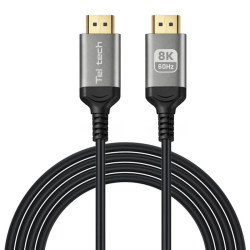 Kabel HDMI - HDMI 2.1 4K 8K UHD 1,5m czarny