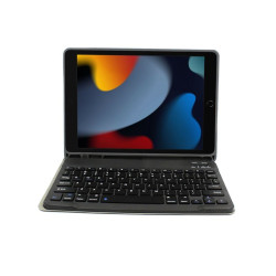 Etui z klawiaturą bluetooth na tablet Apple iPad 9 gen 2021 / iPad 8 gen 2020 / iPad 7 gen 2019 10.2 cali czarne