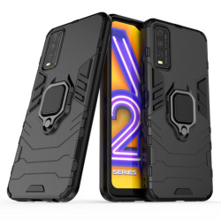 Etui pancerne Ring Armor na telefon Vivo Y11s / Y20s / Y12s / Y20i / Y30 czarne